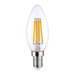 LED E14 Kerze Fadenlampe Klar 4.5W 470lm - 827 | Ersatz für 40W