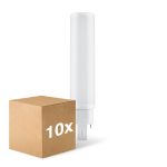 Lot 10x Ledvance Dulux-D LED 10W - 830 Blanc Chaud | 4 Broches - Remplacement 26W