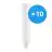 Lot 10x Ledvance Dulux-D LED 9W - 830 Blanc Chaud | 2 Broches - Remplacement 26W