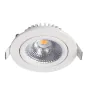 LED Inclinable Spot Blanc Ronde 6W 350lm 60D - 920-930 Dim To Warm | 85mm - IP54 - Dimmable - Meilleur Rendu De Couleur